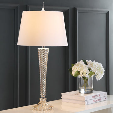 Caterina 32" Glass LED Table Lamp - JONATHAN Y